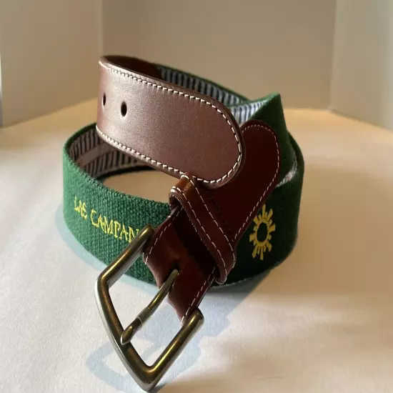 PETER MILLAR- Woven/Embroidered Golf Belt-38-Las Campanas-Sante Fe NM Course