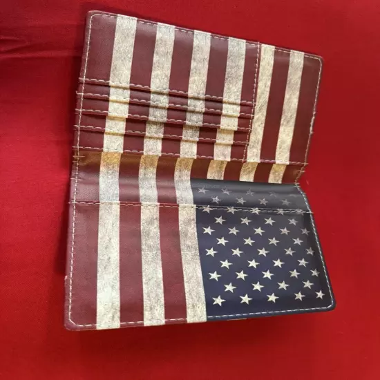 USA Flag Passport Holder Excellent Condition Free Shipping USA Seller