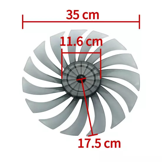 Silent Fan Blade Replacement Durable Compatible w/Standing Fans Table Fans