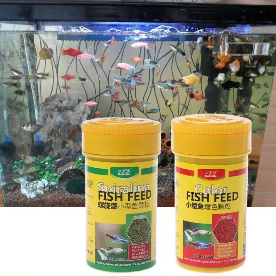 Spirulina Food Tropical Fish Nutrition Aquarium Fish Tank Color Enhanced Feeding