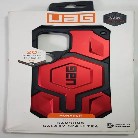 UAG Samsung Galaxy S24 Ultra Case 6.8" Monarch, Rugged Case READ DESCRIPTION