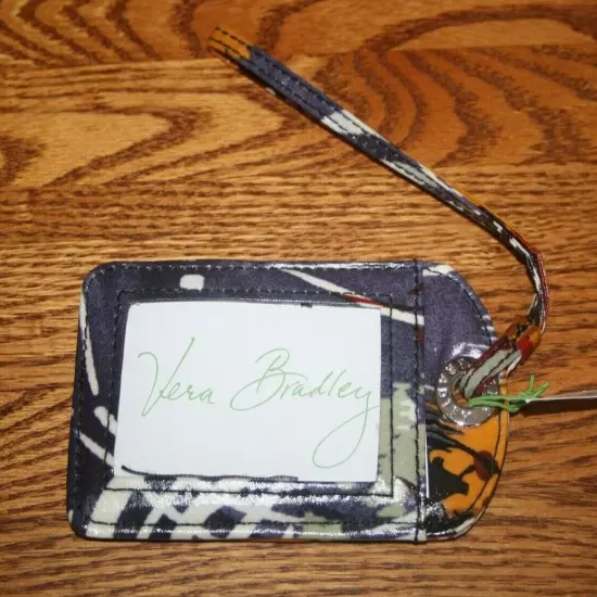 Vera Bradley LUGGAGE TAG laminated travel suitcase ID case gift card holder NEW