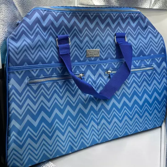 Missing Chevron Blue Duffel Bag