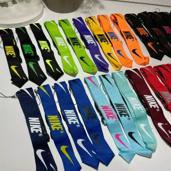 Nike Lanyard Detachable Keychain Badge ID Holder Phone Strap Multi Color