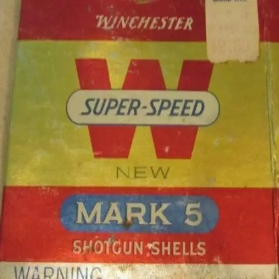 VINTAGE WINCHESTER SUPER SPEED MARK 5 20 GA CARTRIDGE SHELLS Box Empty