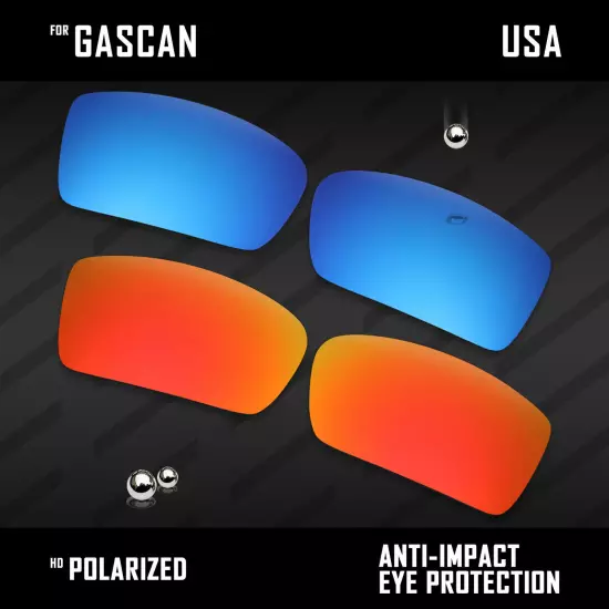 Anti Scratch Polarized Replacement Lenses for-Oakley Gascan OO9014 Options