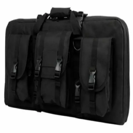 VISM Short Double Rifle Case DLX 32" Tactical Rifle Bag Carbine Bag BLK~