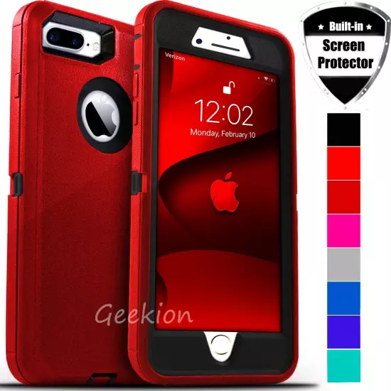 For iPhone 6 7 8 Plus SE 2020 Shockproof Rugged Case Cover + Screen Protector