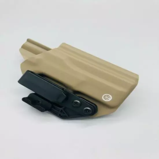 M&P Shield 45 Tan Kydex IWB Proteus Holster (with Mod Wing) USA Veteran Made