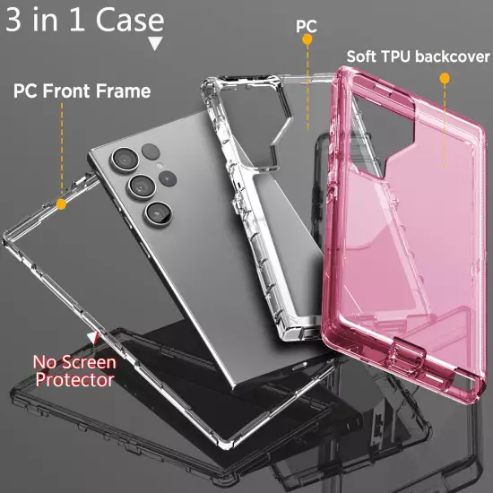 For Samsung Galaxy S23/S23+/S23 Ultra 5G Case Clear Phone Cover / Accessories