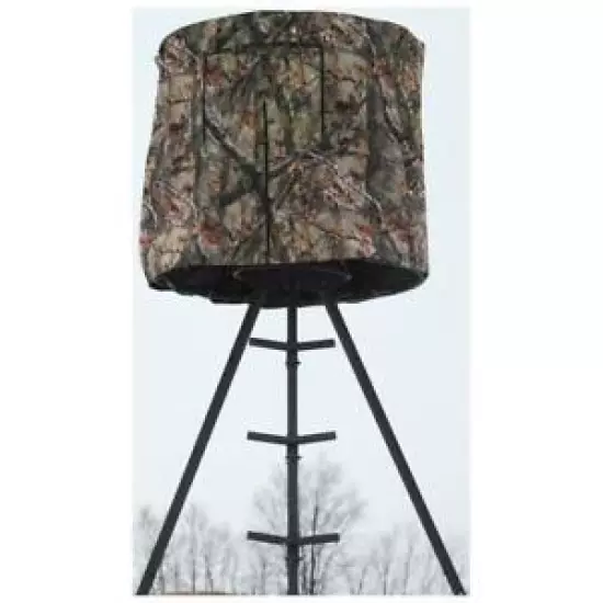 Tripod Hunting Blind Durable Sturdy Steel Frame Weather Resistant Fabric