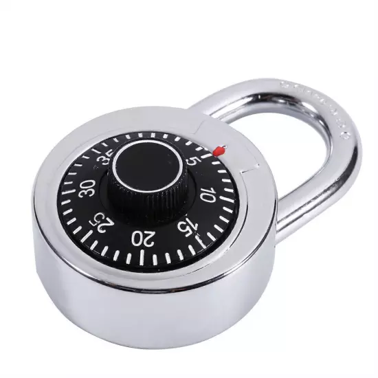 Rotary Padlock Digit Combination Code Lock Safe Round Dial Number Luggage