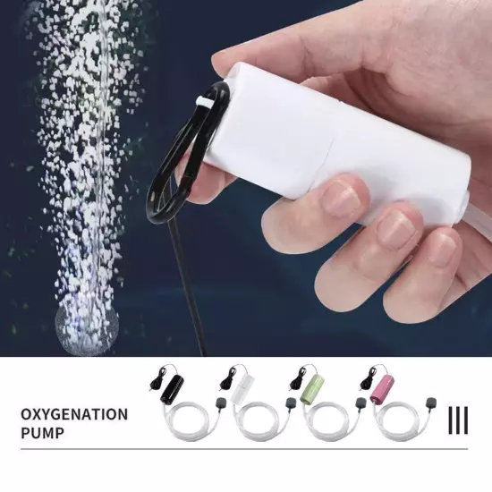 Portable Fish Tank Mini Oxygen Pump USB Oxygen Pump Outdoor Fishing Oxygen Pump∧