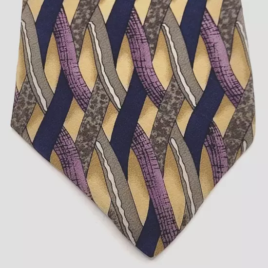 BRANDY Cocktail Collection Business Casual Silk Necktie Colorful Weave Pattern