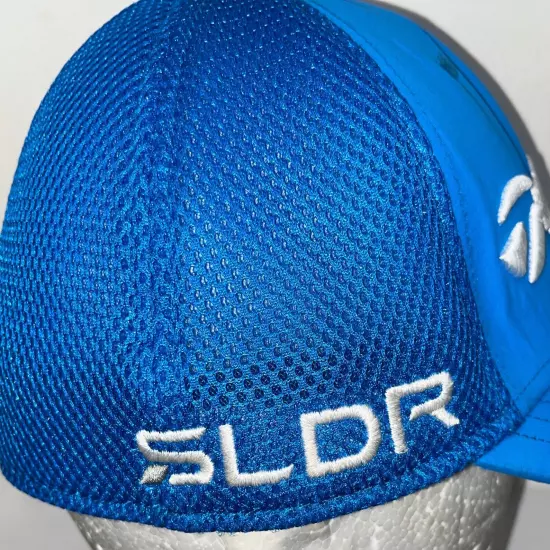 Taylormade Fitted Hat Cap Tour Preferred SLDR Golf Blue Stitched Logo AFlex S/M