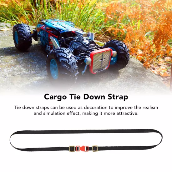 5pcs 1/10 Scale RC Tie Down Straps Sturdy Length Adjustable Luggage Rope Roof