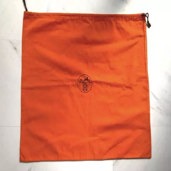 Hermes Dust Bag Orange - Women String Logo Auth France