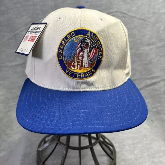 Vtg New DAV Disabled American Veterans Blue Adj Cap Hat Baseball US Military