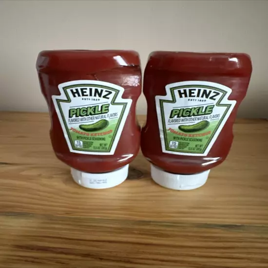 2 Heinz Pickle Tomato Ketchup, 13.5 Ounce