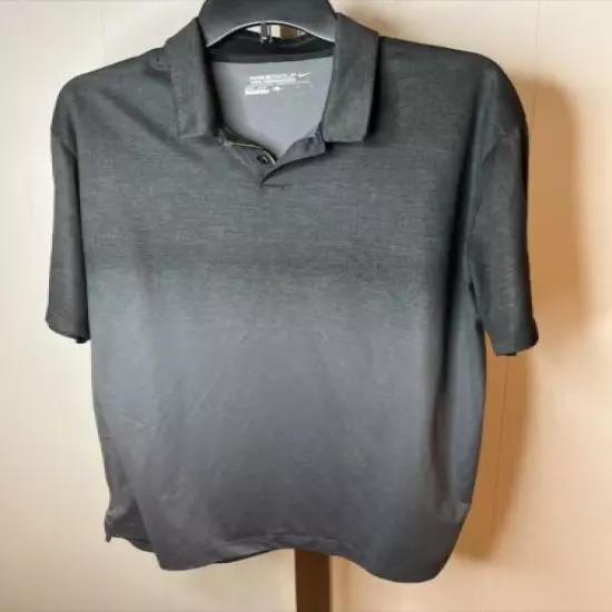 Nike Golf Tour Performance Pullover L Men Gray Ombré Dri-Fit Size Large