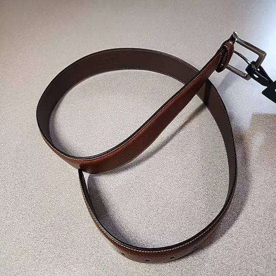 Cremieux Brown Leather Belt Size 38