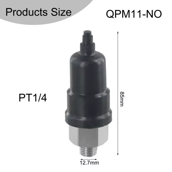 Adjustable Air Pressure Switch for Air Compressor External Thread Connection