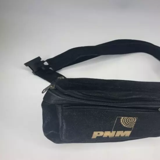 Vintage Black Gold Fanny Pack Pnm Old School Hip Bag a1L