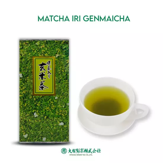 OTSUKA GREEN TEA Co., Ltd Japanese Brown Rice Roasted Tea With Matcha 100g (bag)