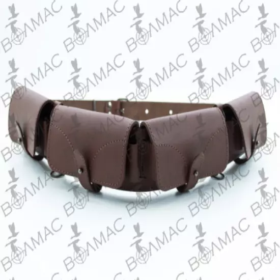 Quality Leather Cartridge Shotgun Shell Belt Holder Bandolier 24 R-s. 20-16-12GA