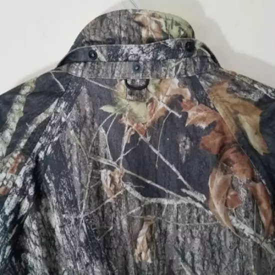 BEAR CREEK OUTFITTERS Men Reversible Mossy Oak Fleece Hunting Jacket Camo 2XL