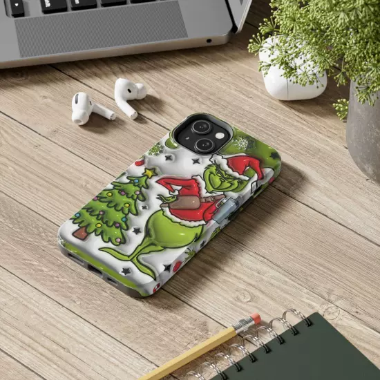 Grinch Tough Phone Cases Samsung S20 S21 S22 S23 Iphone 15 14 13 12 11