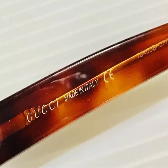 Gucci Sunglasses Gg0028Sa Gold Tigereye USED 