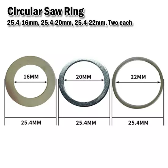 1 Set Circular Saw Rings For Circular Saw Blade Reduction Ring Conversion Rings