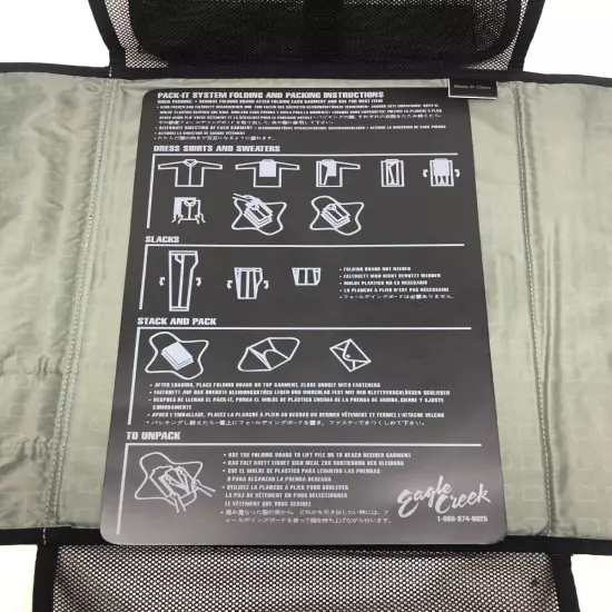 New Victorinox Travel Medium Pakmaster Packing Sleeve Black 15x11