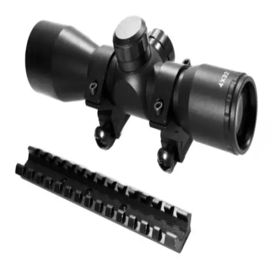 Trinity tactical scope sight 4x32 with picatinny rail for H&R 1871 pardner pump.