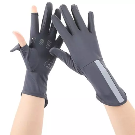 Hot Day Sunproof Gloves Skin Friendly Cooling Gloves for Teens Cycling Fishing