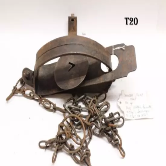 Oneida Jump Animal Trap No. 4 Old Model Strong Trap