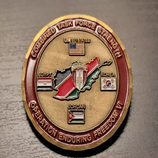 US Arborn Combined Task Force Afghanistan Challenge Coin Kabul Bagram Air Field