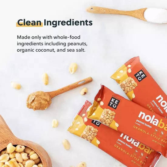 Nola Bars | Gluten-Free Keto Granola Bars with Zero Added Sugar | Enjoy a Che...