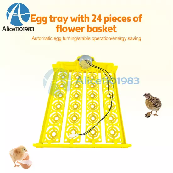 24 Eggs Basket Type Incubator Egg Tray Small Incubator Accessories 110V/220V