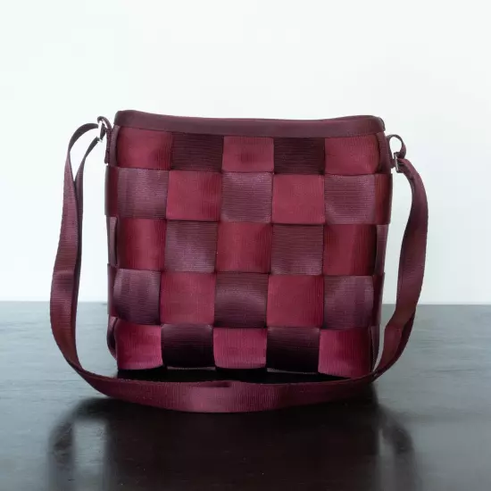 Black Cherry - Bird Cage Mini Woven Messenger