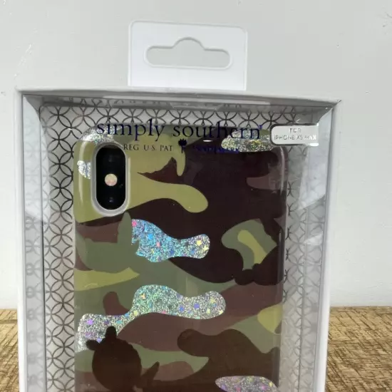 Simply Southern Turtle Sparkle Camo Phone Case for iPhone XS Max New in Package