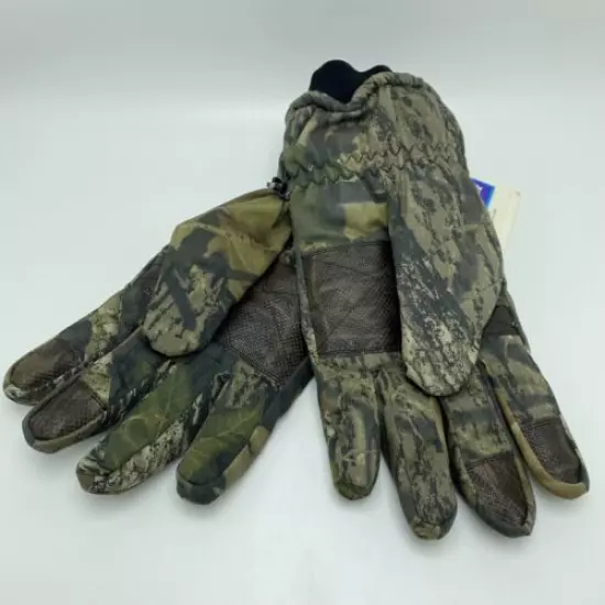 NEW! Men’s Bushmaster Mossy Oak Camo Hunting Gloves Waterproof Size XL W/Tags