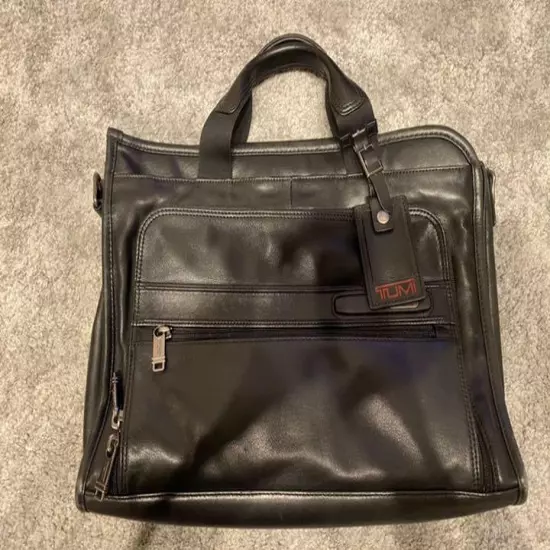 Tumi Business Bag Leather Briefcase