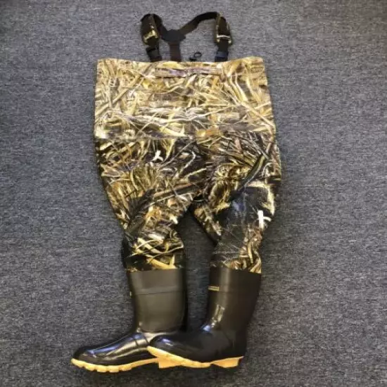 Kobuk Premium Hybrid Realtree Max-5 Camo Hunting Wader Lug Boot Size 8 Reg 1000G