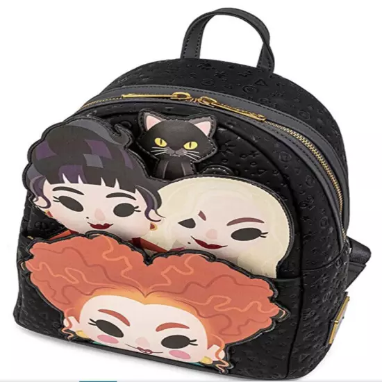 Loungefly Hocus Pocus Sanderson Sisters Winnie Mary Sarah Binx Mini Backpack Pin