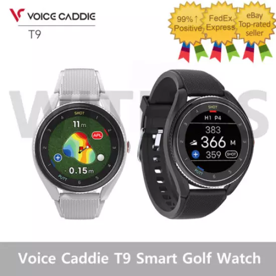 NEW 2022 Voice Caddie T9 Smart Golf Watch globalmap course view - Express