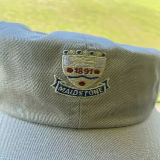 Maidstone Golf Club Brand New Light Tan Logo Hat Never Worn Adjustable