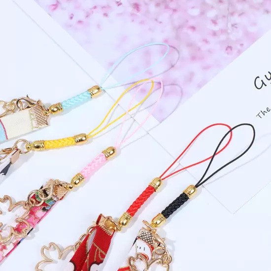 Phone Strap Lanyards Daisy Flower Cat Bell Mobile Phone Hang Rope Charm DecoB_tu