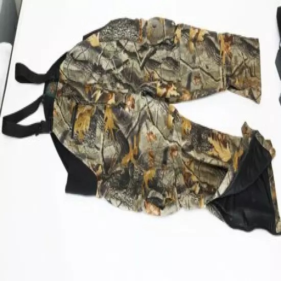 Mad Dog Gear Camo Bibs Hunting Size L Fleece Warm NICE!!!